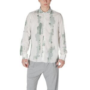 Antony Morato Abstract Print LongSleeve Shirt Men Green Shirts